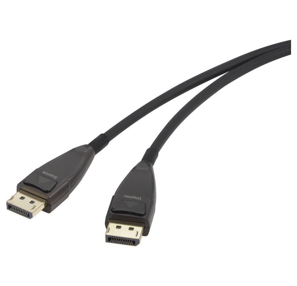 Renkforce Aktives DisplayPort 1.4 Anschlusskabel 20 m HDMI-Kabel, vergoldete Steckkontakte, Ultra HD (8K) von Renkforce