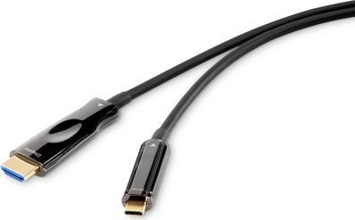 Renkforce Anschlusskabel 10.00 m Schwarz [1x USB 3.0 Stecker C - 1x HDMI-Stecker] (RF-4532668) von Renkforce