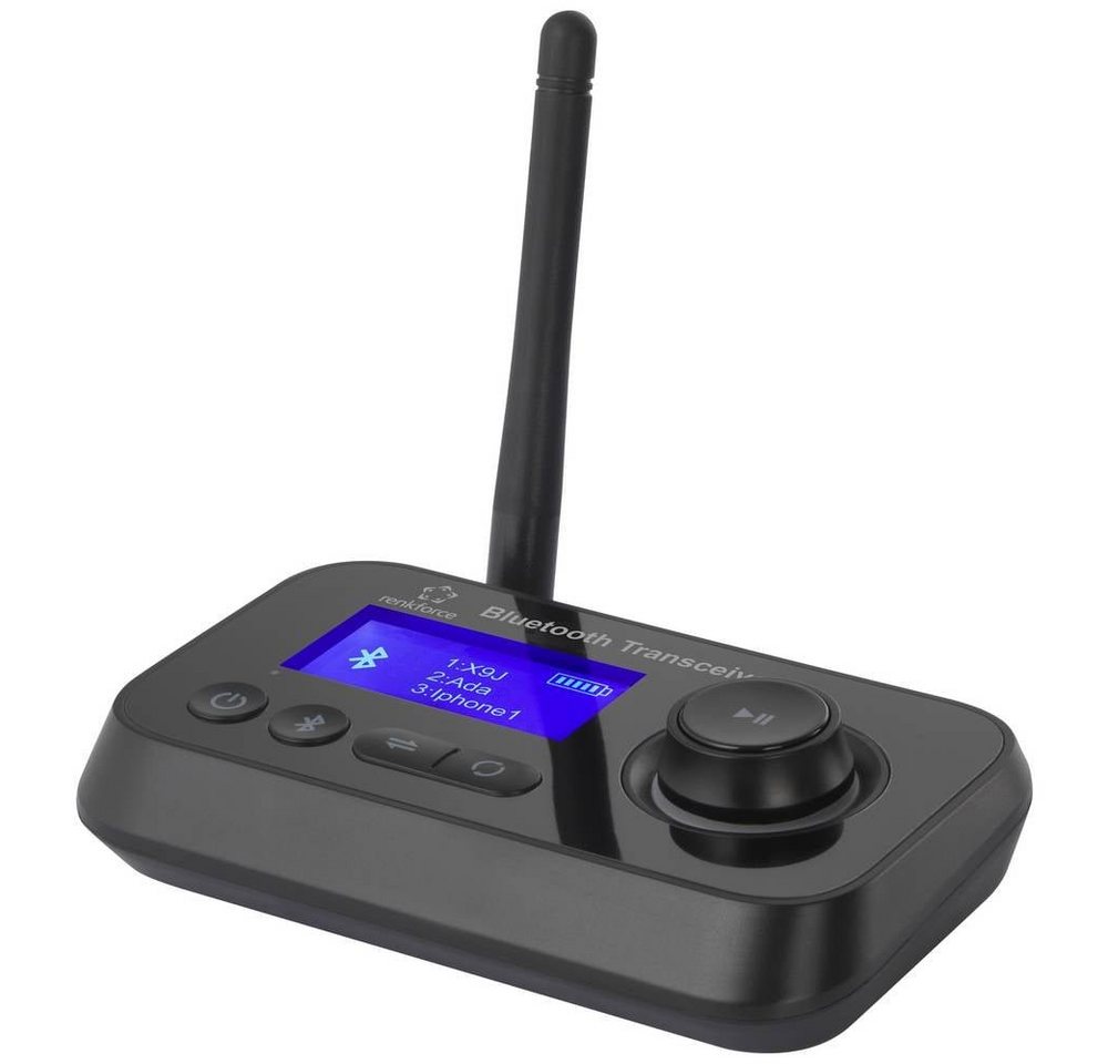 Renkforce Bluetooth® Audio-Sender und -Empfänger mit Bluetooth-Adapter, integrierte LED-Anzeige von Renkforce