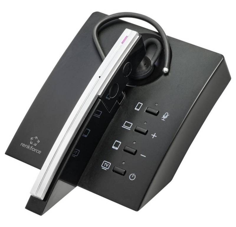 Renkforce Bluetooth-Headset mit Ladestation Kopfhörer (Lautstärkeregelung) von Renkforce