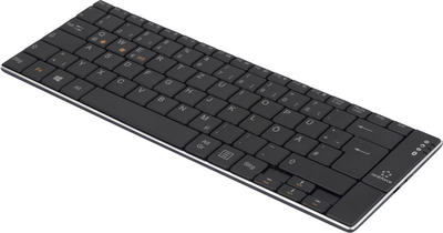 Renkforce Bluetooth-Tastatur RF-DS-SLIMBT Schwarz Wiederaufladbar (1583219) von Renkforce