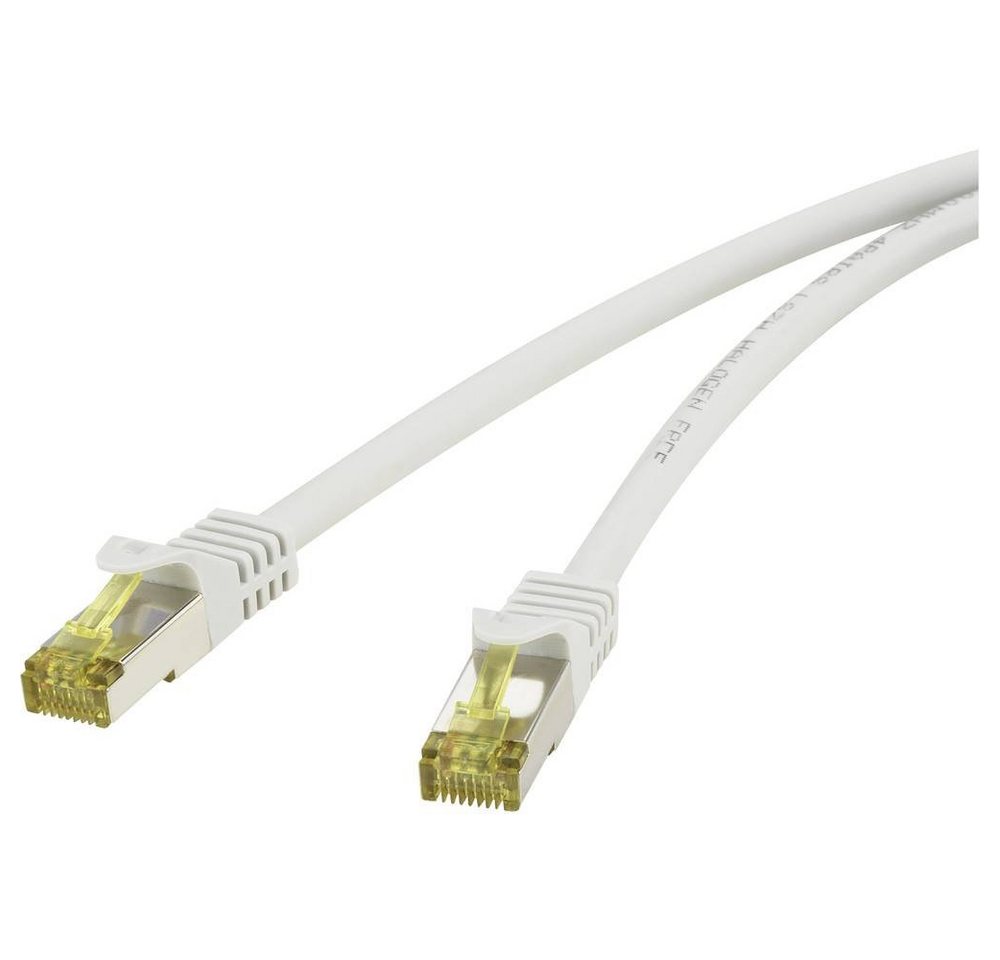 Renkforce CAT6A (mit CAT7 Rohkabel) S/FTP Netzwerkkabel 10 LAN-Kabel, (10.00 cm), mit Rastnasenschutz, Flammwidrig von Renkforce