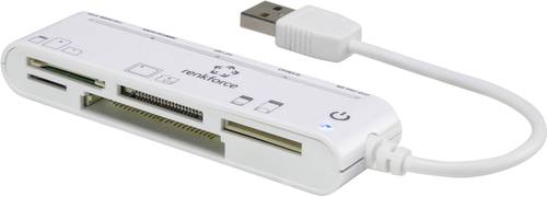 Renkforce CR45e Externer Speicherkartenleser USB 2.0 Weiß von Renkforce