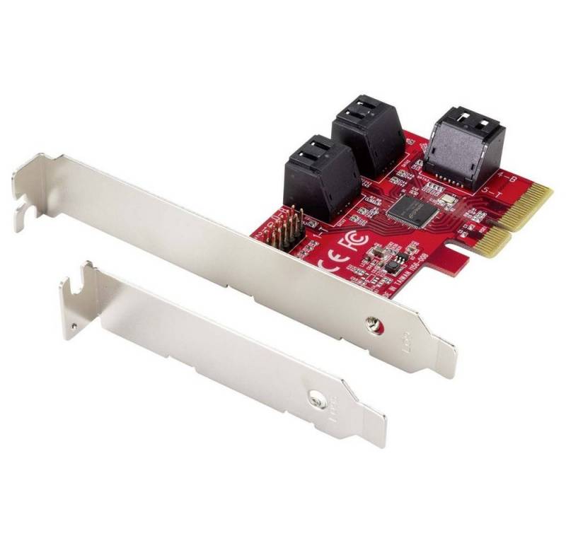 Renkforce Controllerkarte 6x SATA III 6 Gbps AHCI Modulkarte, inkl. Low-Profile Slotblech von Renkforce