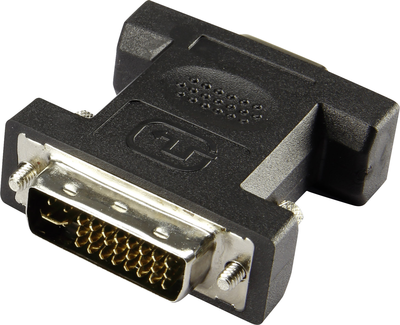 Renkforce - Display-Adapter - Dual Link - DVI-I (M) zu HD-15 (VGA) (W) - Schwarz von Renkforce