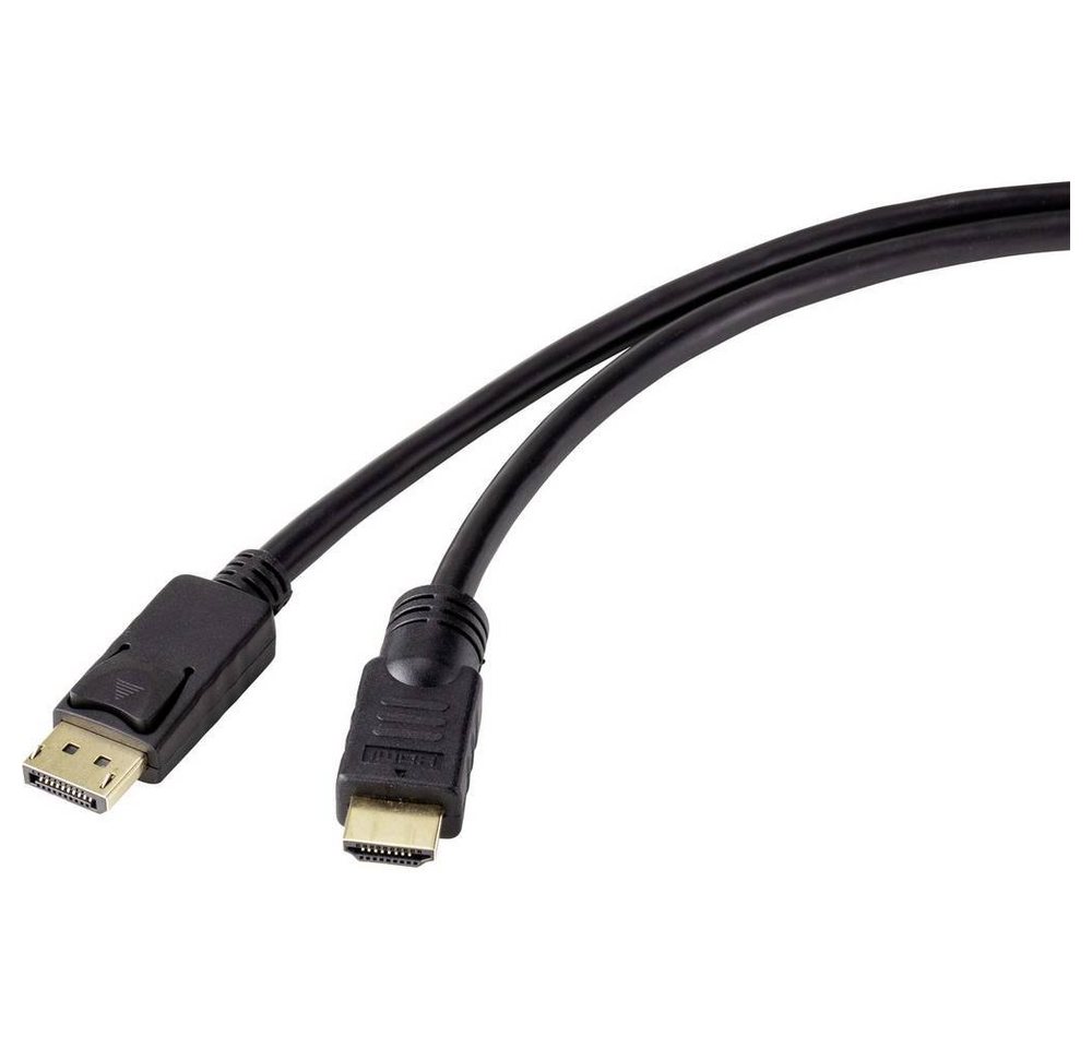 Renkforce DisplayPort / HDMI Anschlusskabel 20 m mit HDMI-Kabel, vergoldete Steckkontakte von Renkforce