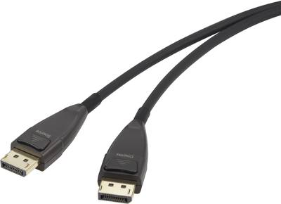 Renkforce DisplayPort Anschlusskabel [1x DisplayPort Stecker - 1x DisplayPort Stecker] 20 m Schwarz (RF-3770962) von Renkforce