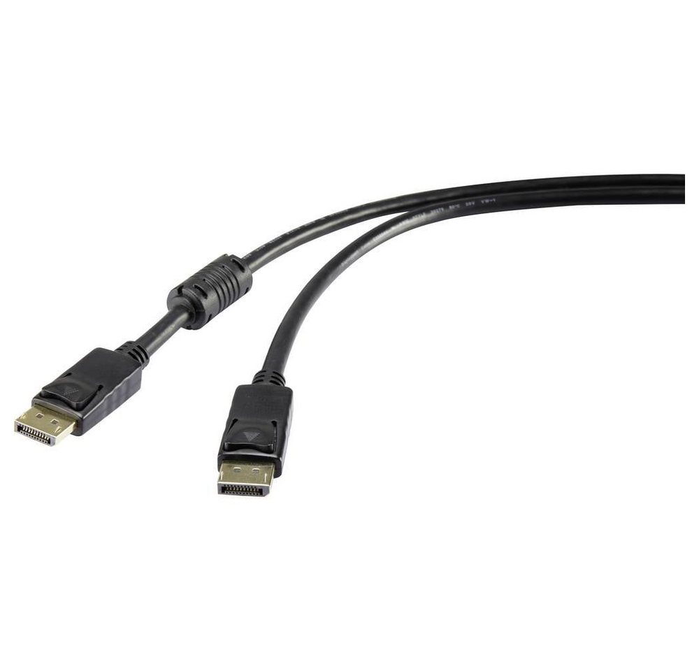 Renkforce DisplayPort Anschlusskabel 5 m HDMI-Kabel, vergoldete Steckkontakte, mit Ferritkern von Renkforce