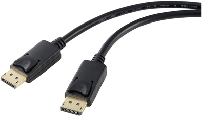 Renkforce DisplayPort Anschlusskabel DisplayPort Stecker, DisplayPort Stecker 2.00 m Schwarz RF-5245268 DisplayPort 1.2 DisplayPort-Kabel (RF-5245268) von Renkforce