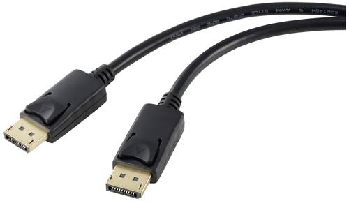 Renkforce DisplayPort Anschlusskabel DisplayPort Stecker, DisplayPort Stecker 2.00m Schwarz RF-52452 von Renkforce