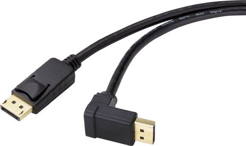 Renkforce DisplayPort Anschlusskabel DisplayPort Stecker, DisplayPort Stecker 2.00m Schwarz SP-91637 von Renkforce