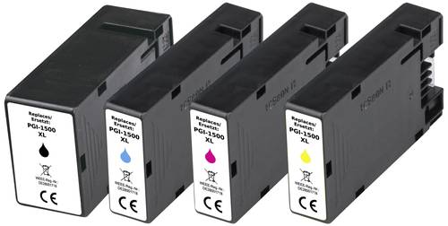 Renkforce Druckerpatrone ersetzt Canon PGI-1500BK XL, PGI-1500C XL, PGI-1500M XL, PGI-1500Y XL Kompa Renkforce Druckerpatrone ersetzt Canon PGI-1500BK XL, PGI-1500C XL, PGI-1500M XL, PGI-1500Y XL Kompa von Renkforce