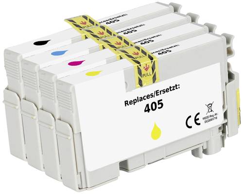 Renkforce Druckerpatrone ersetzt Epson 405, T05G6, T05G1, T05G2, T05G3, T05G4 Kompatibel Kombi-Pack von Renkforce