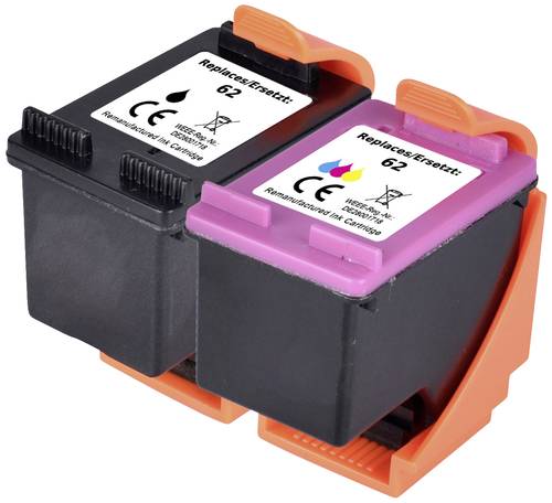 Renkforce Druckerpatrone ersetzt HP 62, N9J71AE, C2P04AE, C2P06AE Kompatibel Kombi-Pack Schwarz, Cya Renkforce Druckerpatrone ersetzt HP 62, N9J71AE, C2P04AE, C2P06AE Kompatibel Kombi-Pack Schwarz, Cya von Renkforce