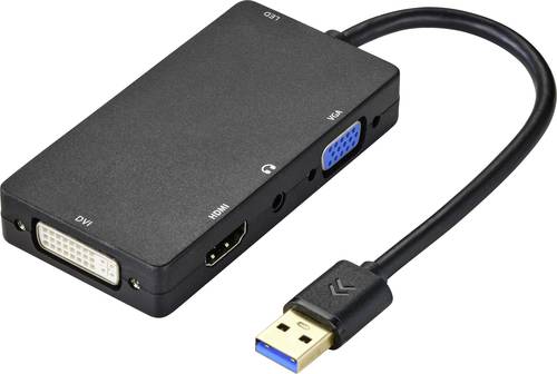 Renkforce Externe Grafikkarte USB 3.2 Gen 1 HDMI®, DVI, VGA von Renkforce
