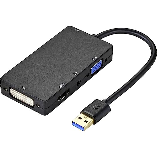 Renkforce Externe Grafikkarte USB 3.1 (Gen 1) HDMI™, DVI, VGA von Renkforce