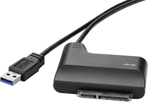 Renkforce Festplatten/SSD Adapter [1x USB 3.2 Gen 1 Stecker A (USB 3.0) - 1x SATA-Kombi-Stecker 7+15 von Renkforce