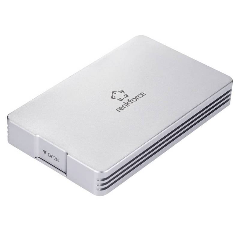 Renkforce Festplatten-Gehäuse Externes USB®4 Laufwerksgehäuse für M.2 PCIe NVMe, mit Anti-Schock-System von Renkforce