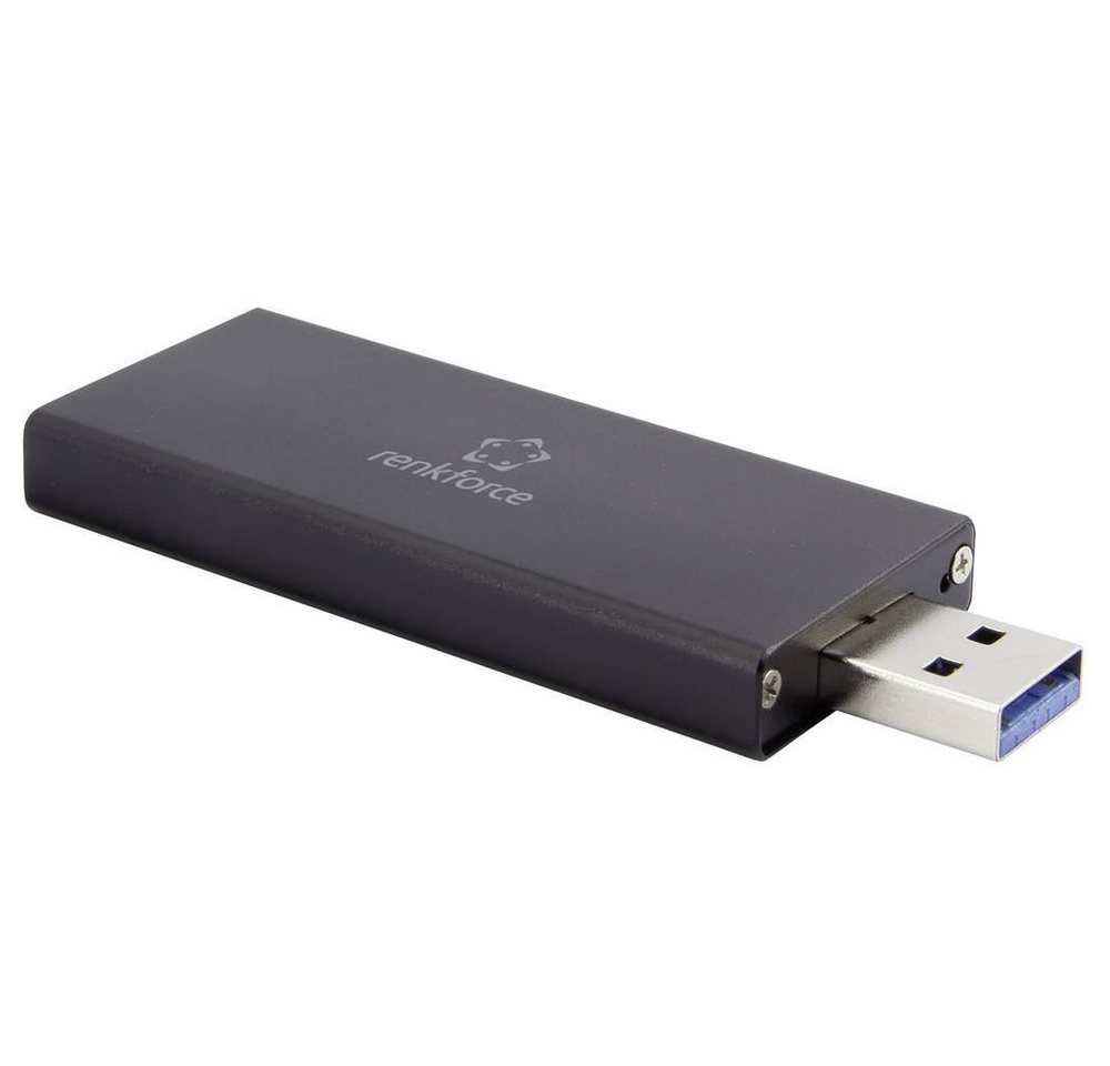 Renkforce Festplatten-Gehäuse renforce USB-Stick-Gehäuse M.2 SSD auf USB3.0 von Renkforce