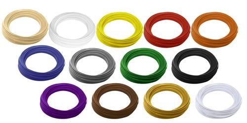 Renkforce Filament-Paket ABS 2.85mm Natur, Schwarz, Weiß, Rot, Gelb, Blau, Grün, Orange, Grau, Pur von Renkforce