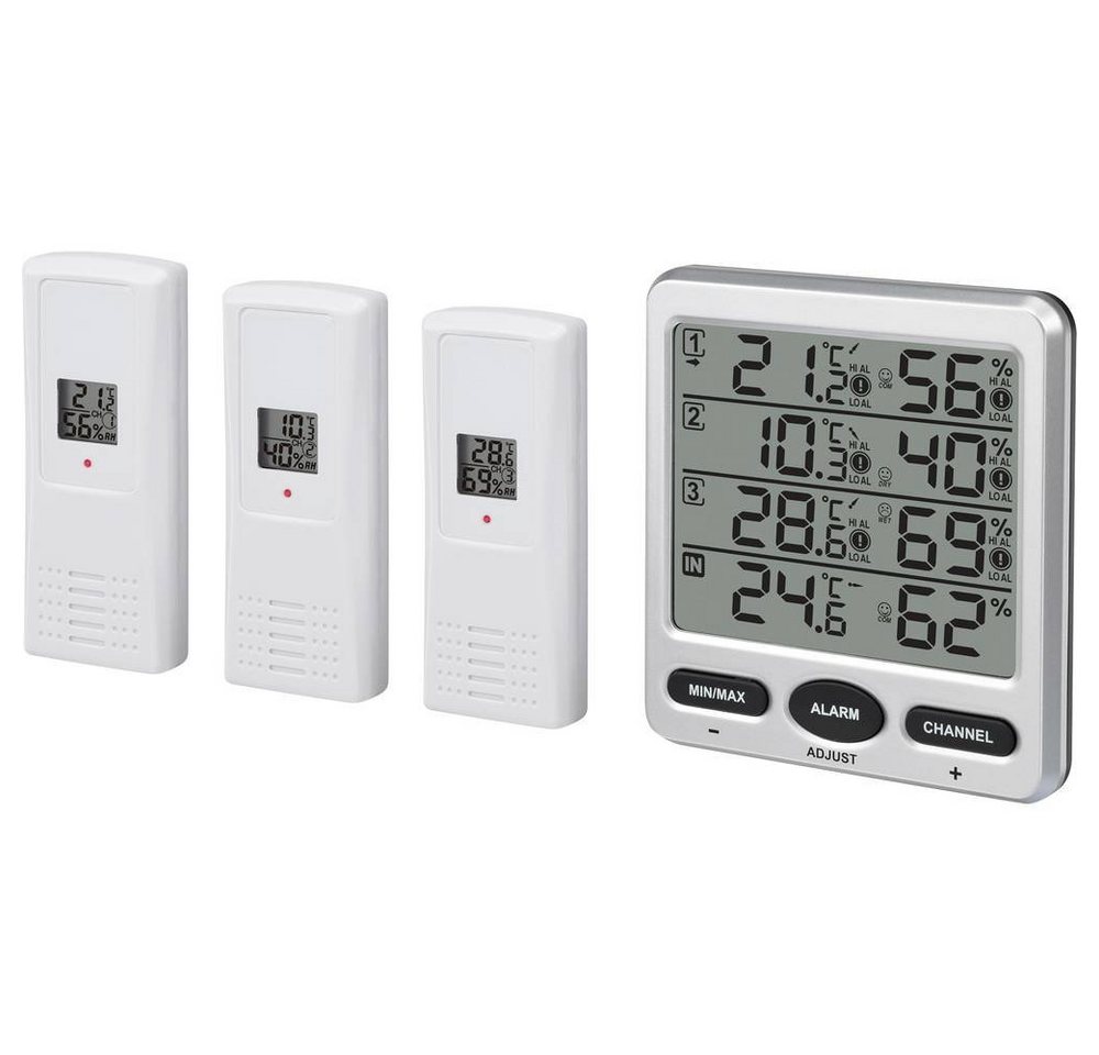 Renkforce Funk-Thermo-/Hygrometer 8 Kanal Wetterstation Renkforce Funk-Thermo-/Hygrometer 8 Kanal Wetterstation von Renkforce
