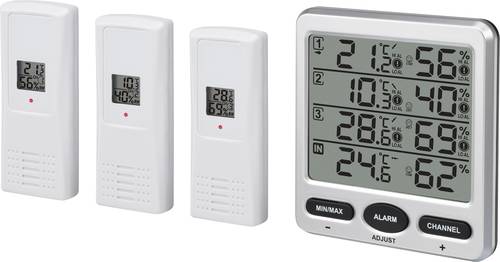 Renkforce Funk-Thermo-/Hygrometer Silber Renkforce Funk-Thermo-/Hygrometer Silber von Renkforce