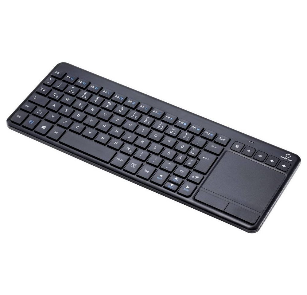 Renkforce Funktastatur mit integriertem Touchpad Tastatur (Integriertes Touchpad, Maustasten, Multimediatasten) von Renkforce