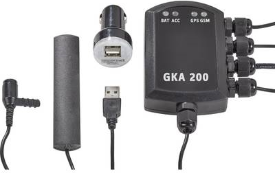 Renkforce GKA200 Auto Alarmanlage Mobiltelefon kompatibel, Fahrzeugortung, Erschütterungssensor, GPS-Portal 12 V/DC, 24 V/DC (RF-3570510) von Renkforce