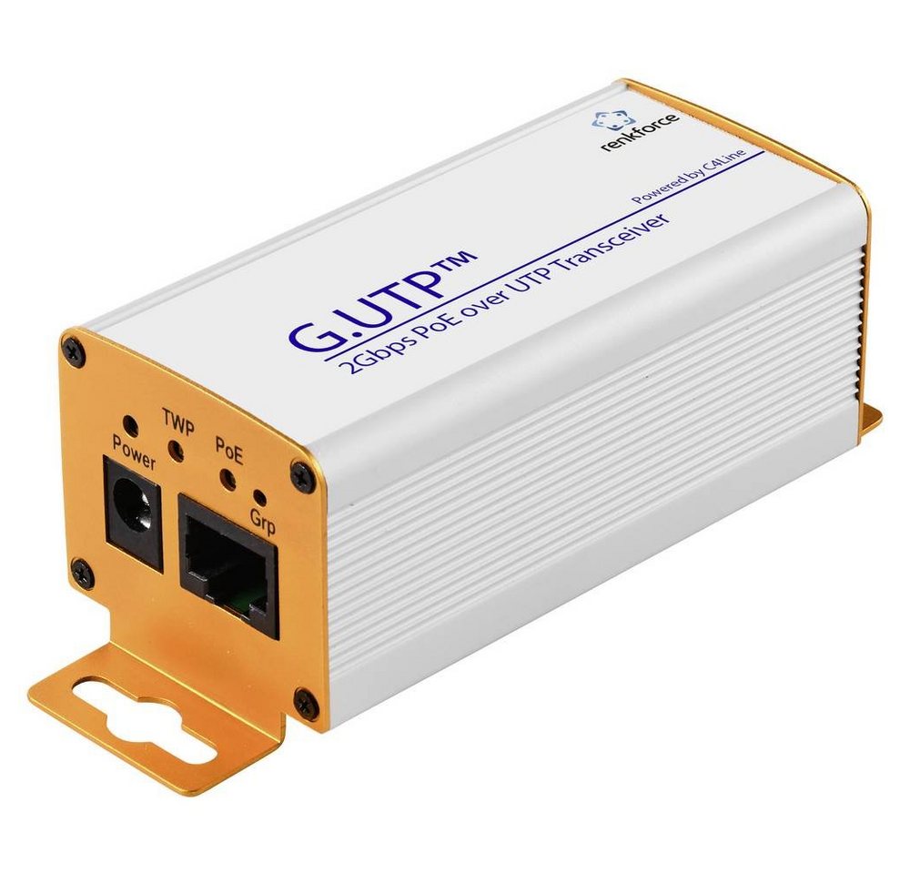 Renkforce Gigabit Ethernet/UTP-Transceiver mit PoE LAN-Kabel, mit PoE-Funktion Renkforce Gigabit Ethernet/UTP-Transceiver mit PoE LAN-Kabel, mit PoE-Funktion von Renkforce