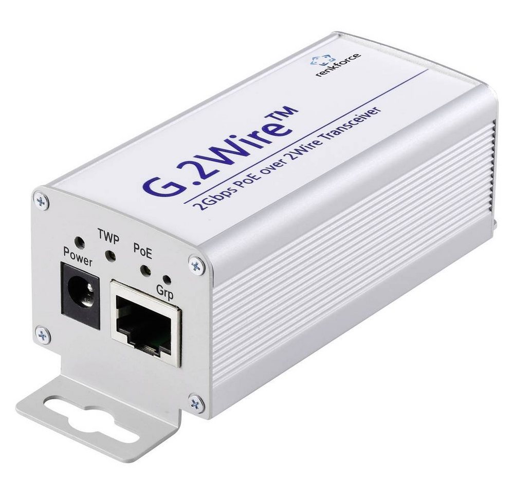 Renkforce Gigabit Ethernet / Zweidraht-Transceiver mit PoE LAN-Kabel, mit PoE-Funktion von Renkforce