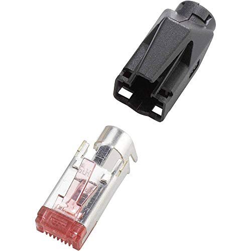 Renkforce H9561.4-10 RJ45-Steckverbinder TM21 CAT 6, geschirmt H9561.4-10 Stecker, gerade Pole: 8P8C Schwarz 10 St. von Renkforce