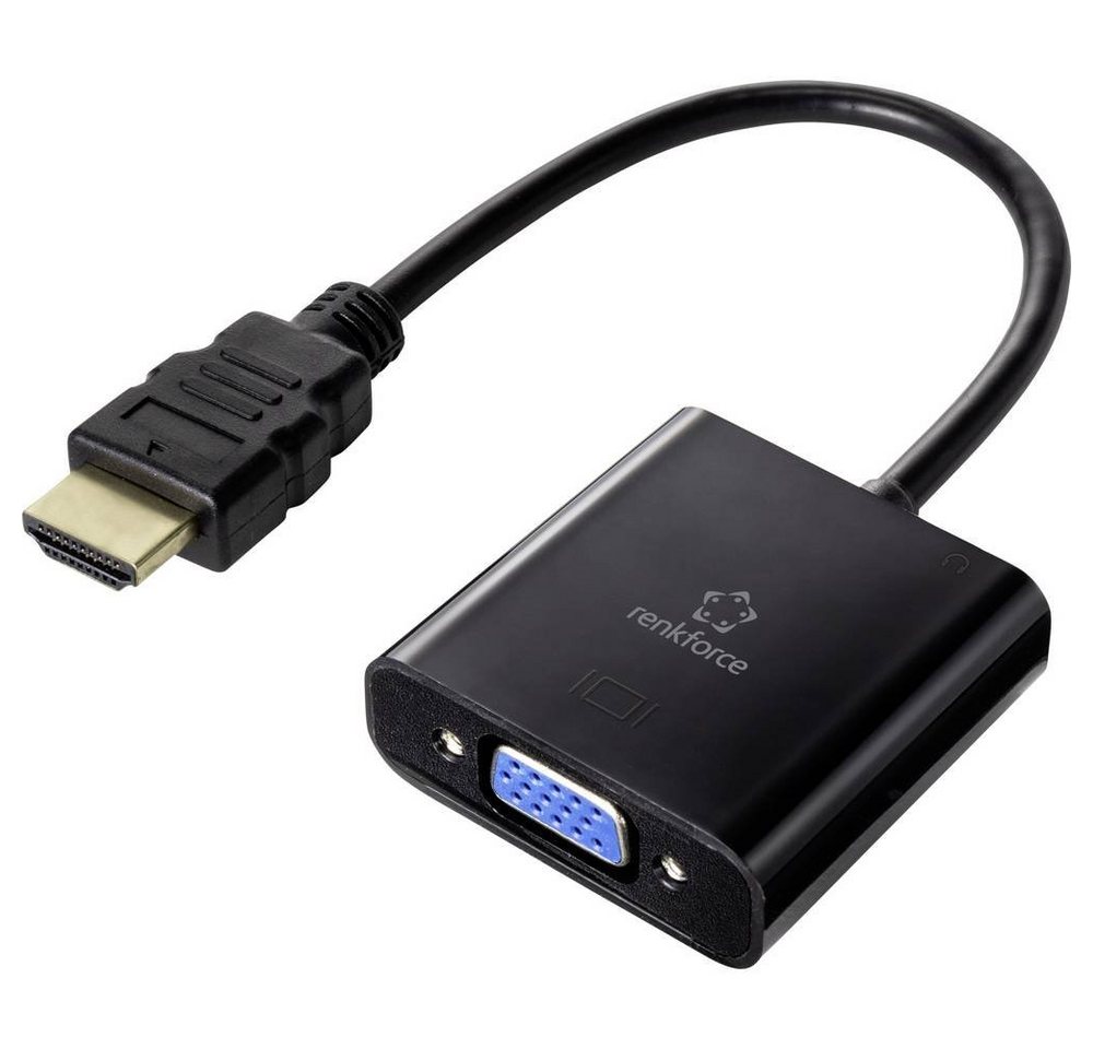 Renkforce HDMI / VGA Adapter 0.15 m HDMI-Kabel, doppelt geschirmt Renkforce HDMI / VGA Adapter 0.15 m HDMI-Kabel, doppelt geschirmt von Renkforce