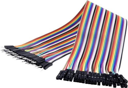 Renkforce JKMF403 Jumper-Kabel Arduino, Banana Pi, Raspberry Pi [40x Drahtbrücken-Stecker - 40x Dra Renkforce JKMF403 Jumper-Kabel Arduino, Banana Pi, Raspberry Pi [40x Drahtbrücken-Stecker - 40x Dra von Renkforce