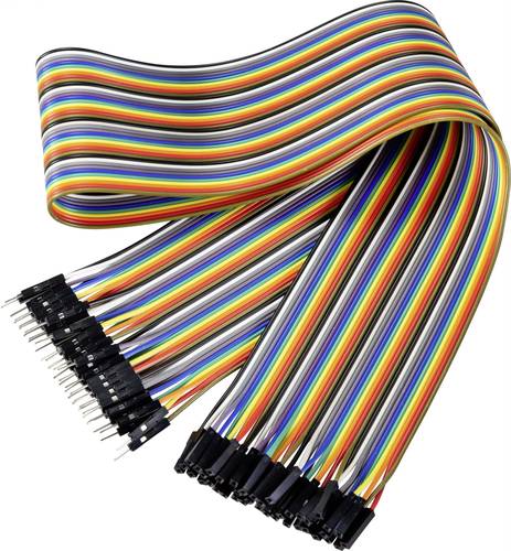 Renkforce JKMF406 Jumper-Kabel Arduino, Banana Pi, Raspberry Pi [40x Drahtbrücken-Stecker - 40x Dra Renkforce JKMF406 Jumper-Kabel Arduino, Banana Pi, Raspberry Pi [40x Drahtbrücken-Stecker - 40x Dra von Renkforce