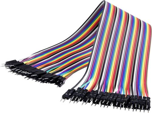 Renkforce JKMM403 Jumper-Kabel Arduino, Banana Pi, Raspberry Pi [40x Drahtbrücken-Stecker - 40x Dra Renkforce JKMM403 Jumper-Kabel Arduino, Banana Pi, Raspberry Pi [40x Drahtbrücken-Stecker - 40x Dra von Renkforce