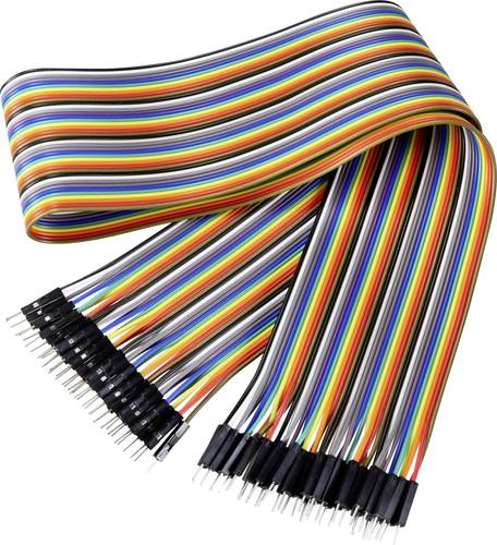 Renkforce JKMM406 Jumper-Kabel Arduino, Banana Pi, Raspberry Pi [40x Drahtbrücken-Stecker - 40x Dra Renkforce JKMM406 Jumper-Kabel Arduino, Banana Pi, Raspberry Pi [40x Drahtbrücken-Stecker - 40x Dra von Renkforce