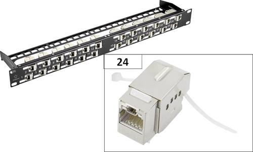 Renkforce KS10 24 Port Netzwerk-Patchpanel 483mm (19 ) CAT 6a 1 HE von Renkforce