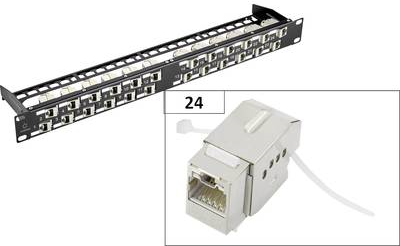 Renkforce KS10 24 Port Netzwerk-Patchpanel CAT 6a 1 HE (RF-3829158) von Renkforce