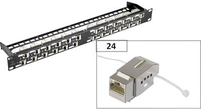 Renkforce KSV10 24 Port Netzwerk-Patchpanel CAT 6 1 HE (RF-3829170) von Renkforce