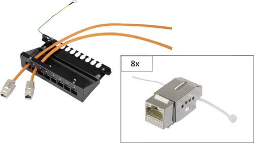 Renkforce KSV10 8 Port Netzwerk-Patchbox CAT 6 1 HE von Renkforce