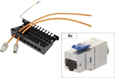 Renkforce KSV8 8 Port Netzwerk-Patchbox CAT 8.1 1 HE (RF-3829054) von Renkforce