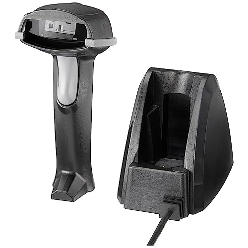 Renkforce LS6300BU USB-Kit Barcode-Scanner Bluetooth® 1D Laser Schwarz Hand-Scanner Bluetooth®, USB von Renkforce