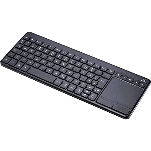 Renkforce MT-1006 Funk Tastatur, Touchpad Deutsch, QWERTZ Schwarz Integriertes Touchpad, Maustasten, Multimediatasten Renkforce MT-1006 Funk Tastatur, Touchpad Deutsch, QWERTZ Schwarz Integriertes Touchpad, Maustasten, Multimediatasten von Renkforce