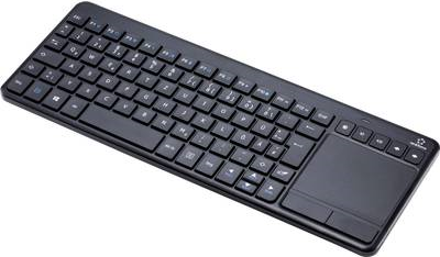 Renkforce MT-1006 Funk-Touchpad, Funk-Tastatur Deutsch, QWERTZ, Windows® Schwarz Integriertes Touchpad, Maustasten, Multimediatasten (RF-3820142) von Renkforce