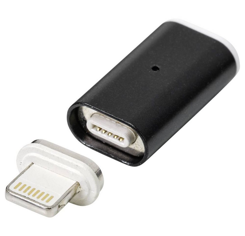 Renkforce Magnetkupplung USB-C® weiblich auf Lightning USB-Adapter, magnetischer Stecker von Renkforce