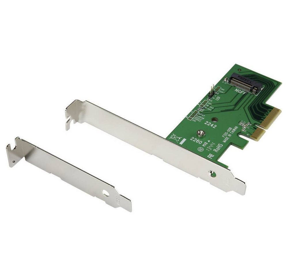 Renkforce PCIe M.2 NGFF Low Profile-Host-Adapter Modulkarte, inkl. Low-Profile Slotblech Renkforce PCIe M.2 NGFF Low Profile-Host-Adapter Modulkarte, inkl. Low-Profile Slotblech von Renkforce