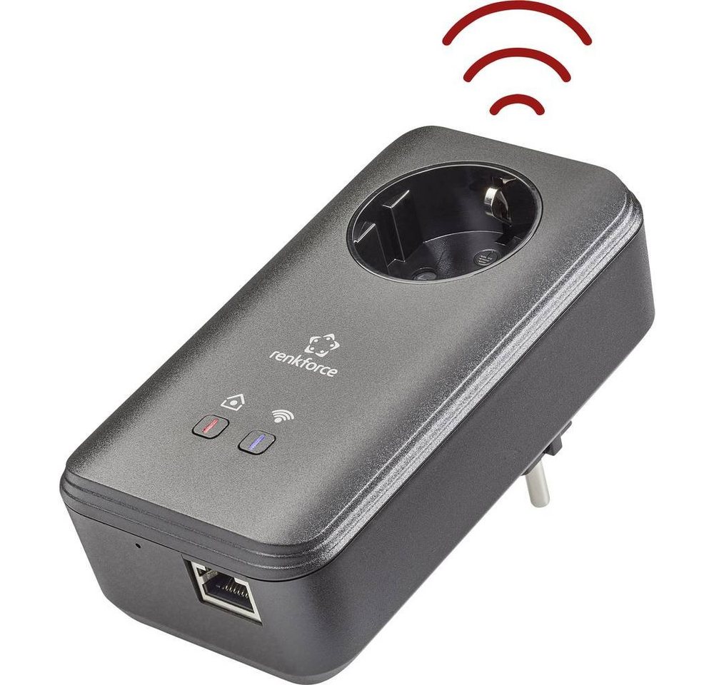 Renkforce PL600D Powerline WiFi Einzel Adapter Reichweitenverstärker Renkforce PL600D Powerline WiFi Einzel Adapter Reichweitenverstärker von Renkforce