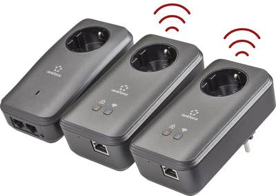 Renkforce PL600D WiFi Powerline WLAN Network Kit 500 MBit/s (RF-3385558) von Renkforce