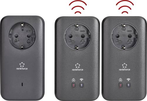 Renkforce PL600D WiFi Powerline WLAN Network Kit RF-3385558 500MBit/s von Renkforce