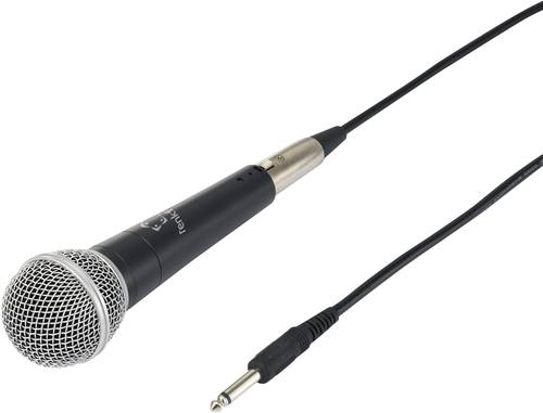 Renkforce PM58B Hand Gesangs-Mikrofon Übertragungsart (Details):Kabelgebunden inkl. Kabel von Renkforce